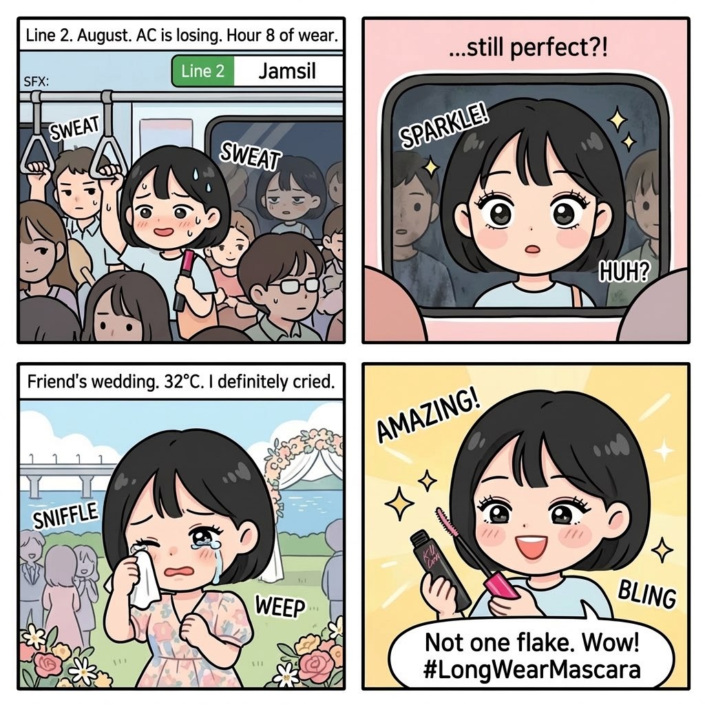 Minji comic: Clio Kill Lash survives Seoul subway sweat and wedding tears