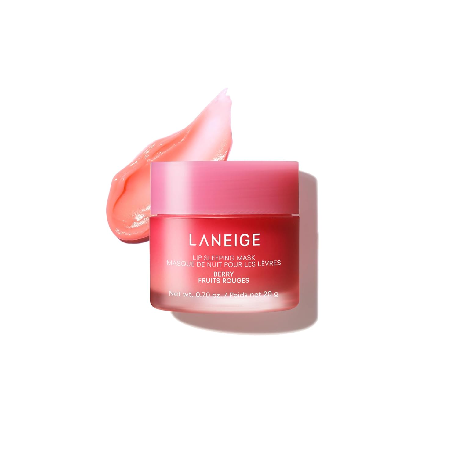 Laneige Lip Sleeping Mask pink pot with Berry flavor — officially product photo